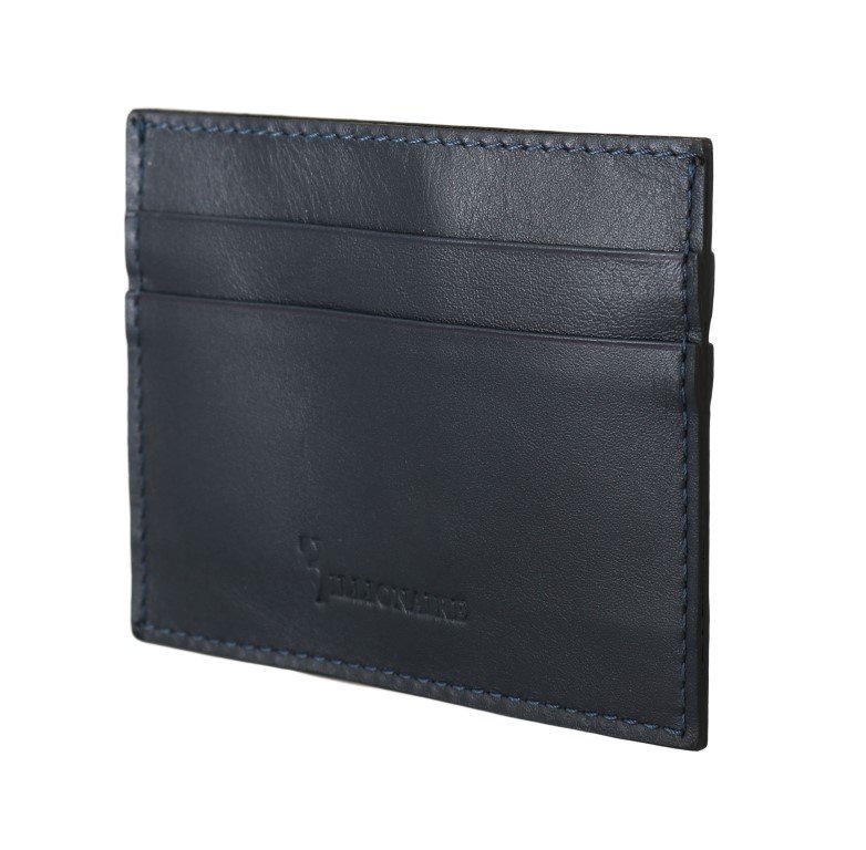 Elegant Blue Leather Men’s Wallet