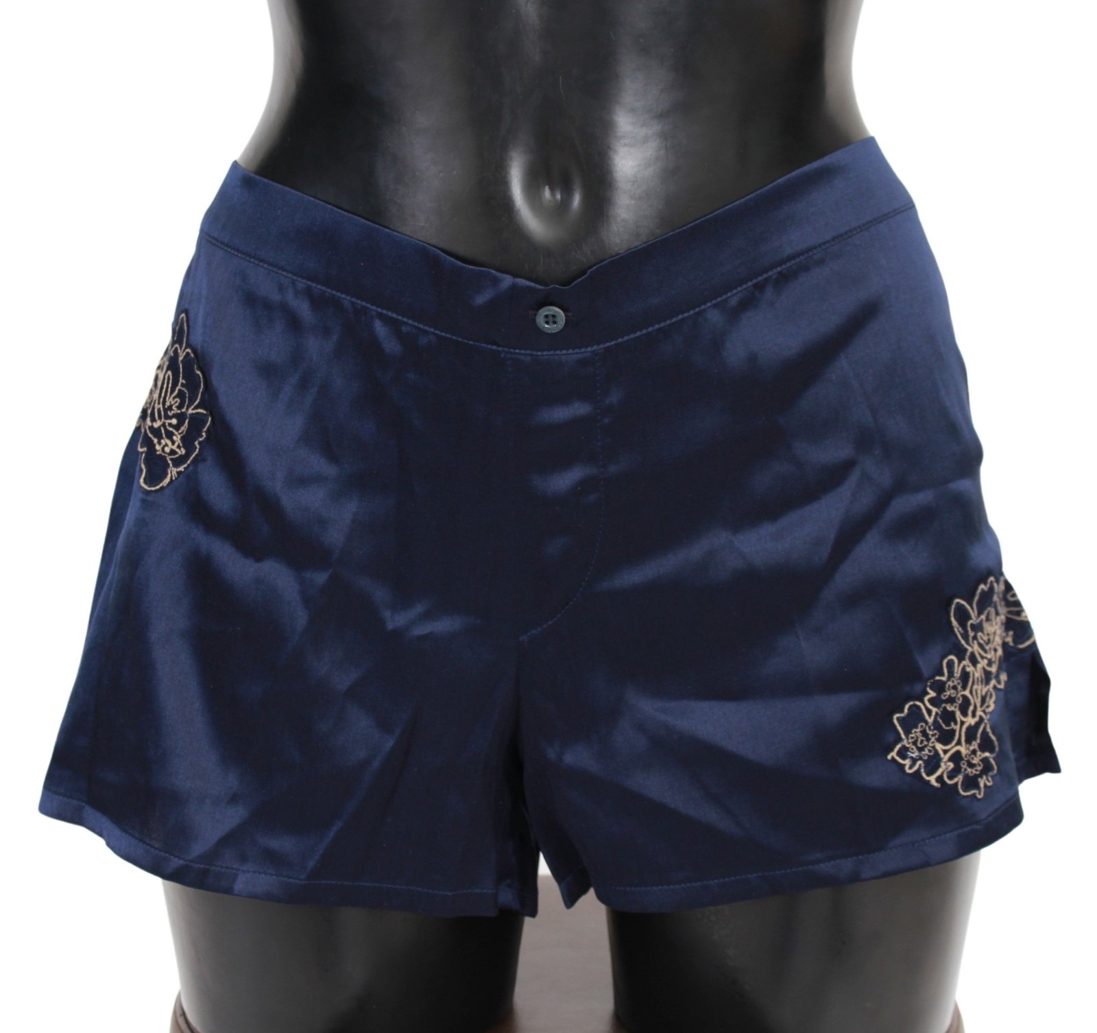 Chic Blue Lingerie Shorts – Pure Cotton Comfort