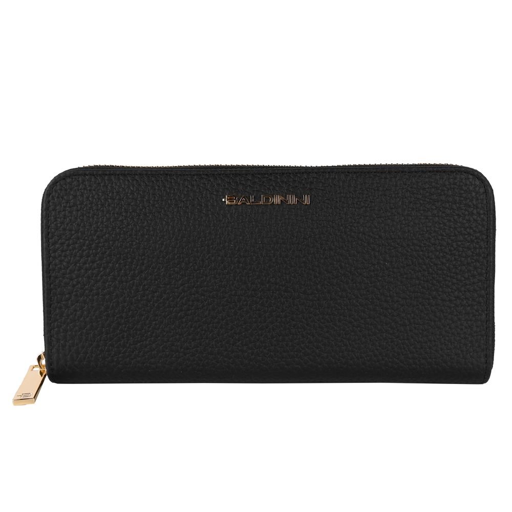 Elegant Leather Zip Wallet – Timeless Accessory