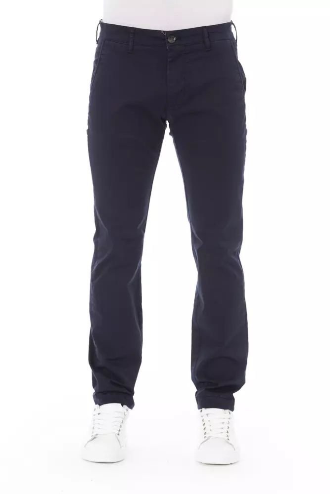 Elegant Blue Chino Trousers