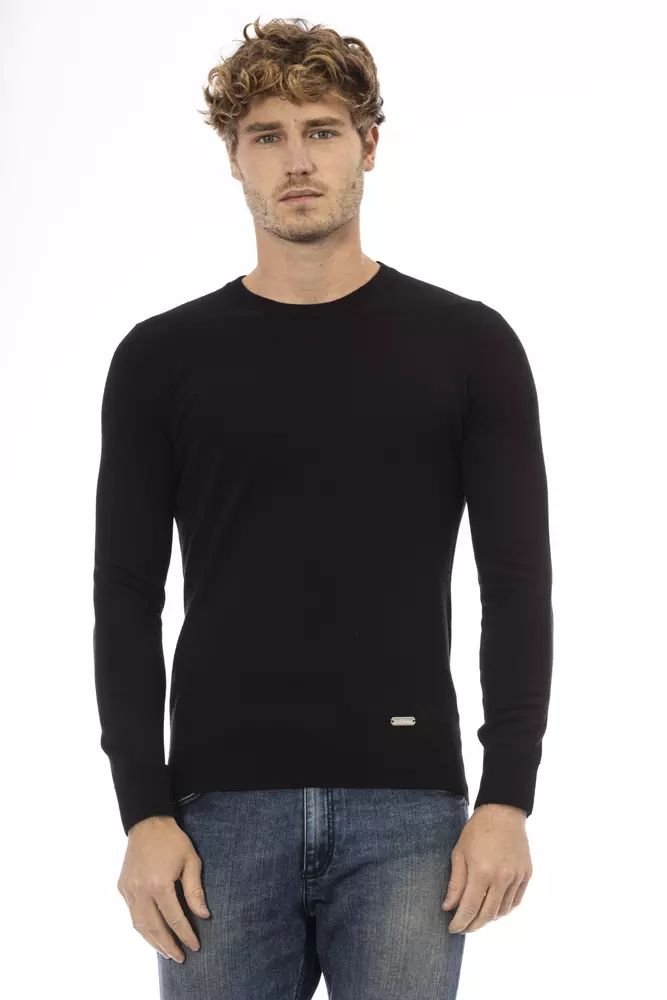 Elegant Crew Neck Wool-Blend Sweater