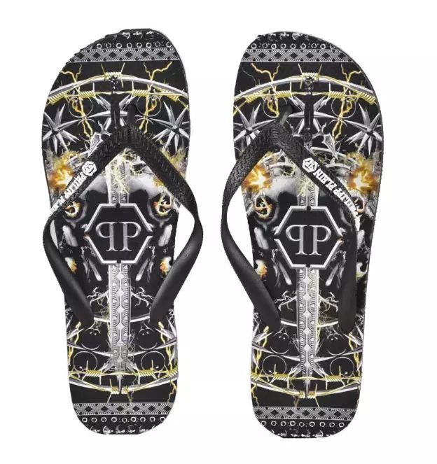 Multicolor Graphic Print Women’s Flip Flops