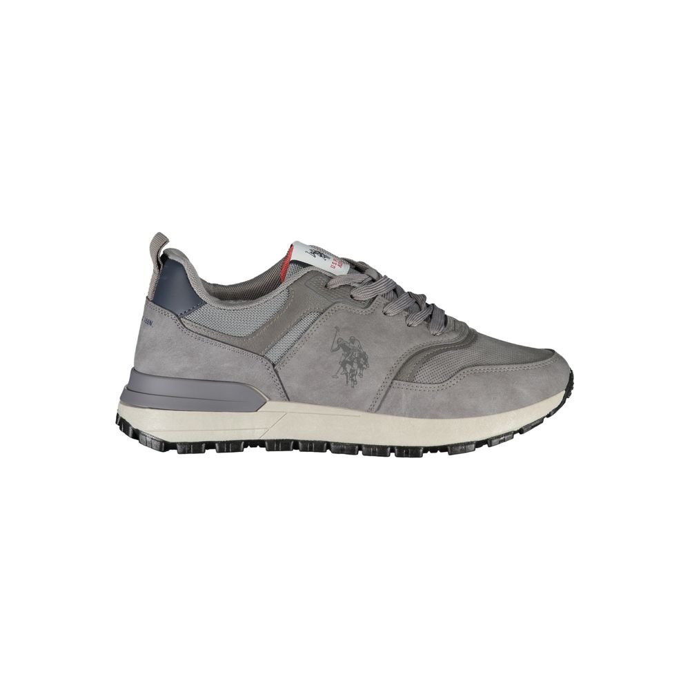 Gray Polyester Sneaker